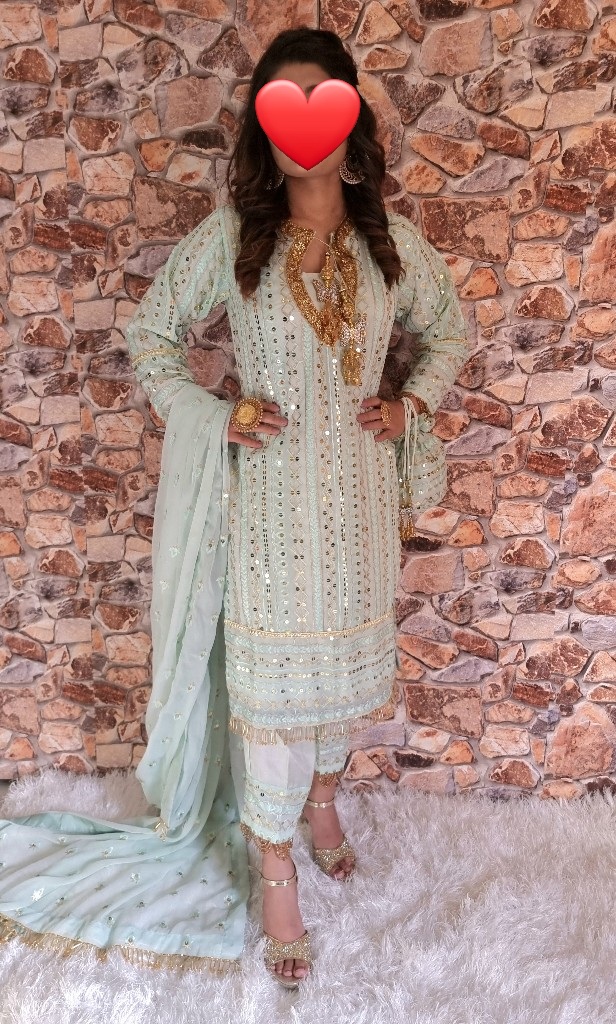 NOOR E NAZAR AQUA GREEN-A1176